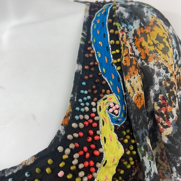 Antik Batik mini dress. Stunning bohemian dress Size Small - Picture 10 of 16